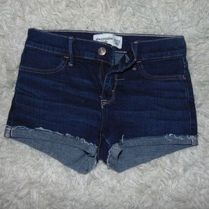 abercrombie kids jean shorts